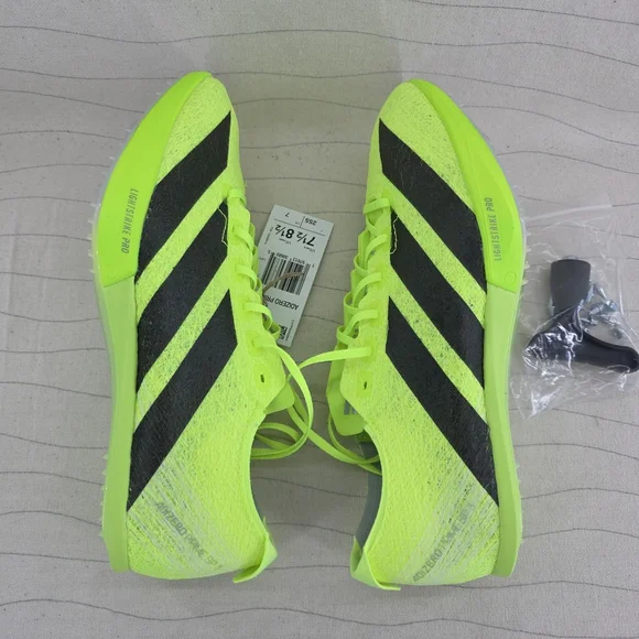 Adidas Mens Adizero Prime SP 3 Strung Lucid Lemon Track Cleats IH5800 Sz 7.5 NEW